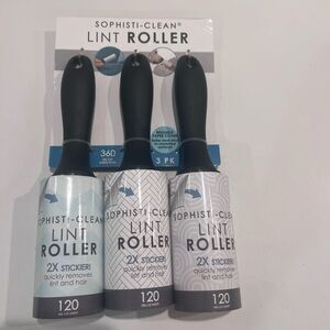 3-Pack Sophisti-clean lint rollers. NEW.